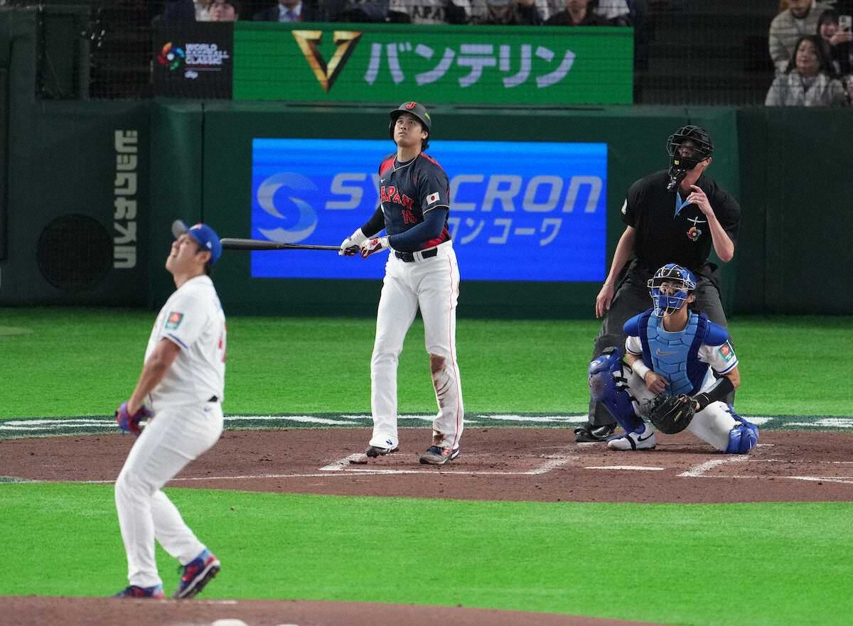 WBC1次ラウンド台湾戦 大谷翔平が第2打席で満塁ホームラン