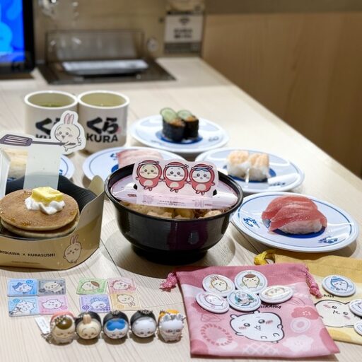 ちいかわと一緒にお寿司タイム♪関西でのコラボ店舗「グローバル旗艦店なんばパークスサウス」
