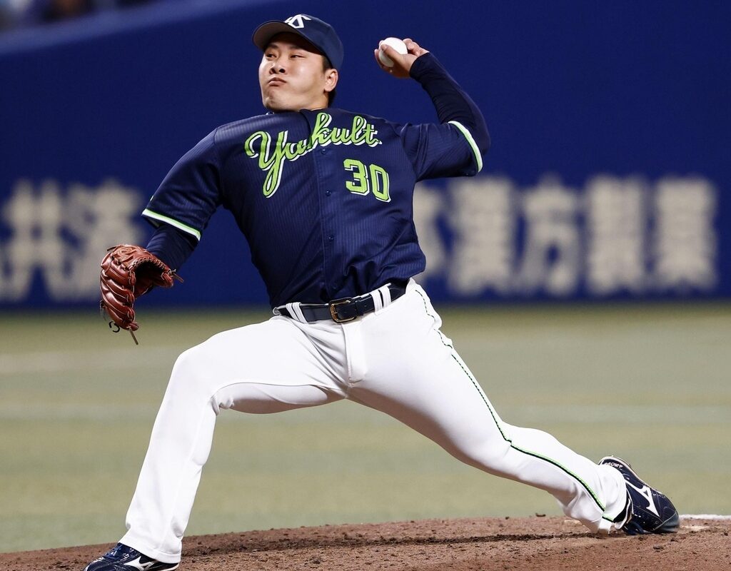  ヤクルト・荘司宏太 (C)Kyodo News 