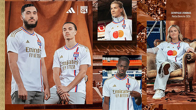 リヨンが2023-24新ユニを発表！「黄金期の細ストライプ」にレジェンド