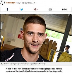 海外発 Breaking News 爪を噛む癖で死の淵をさまようことになってしまった男性 英 ライブドアニュース