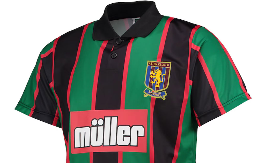 好調アストン・ヴィラ、90年代「ど派手ユニフォーム」の復刻版