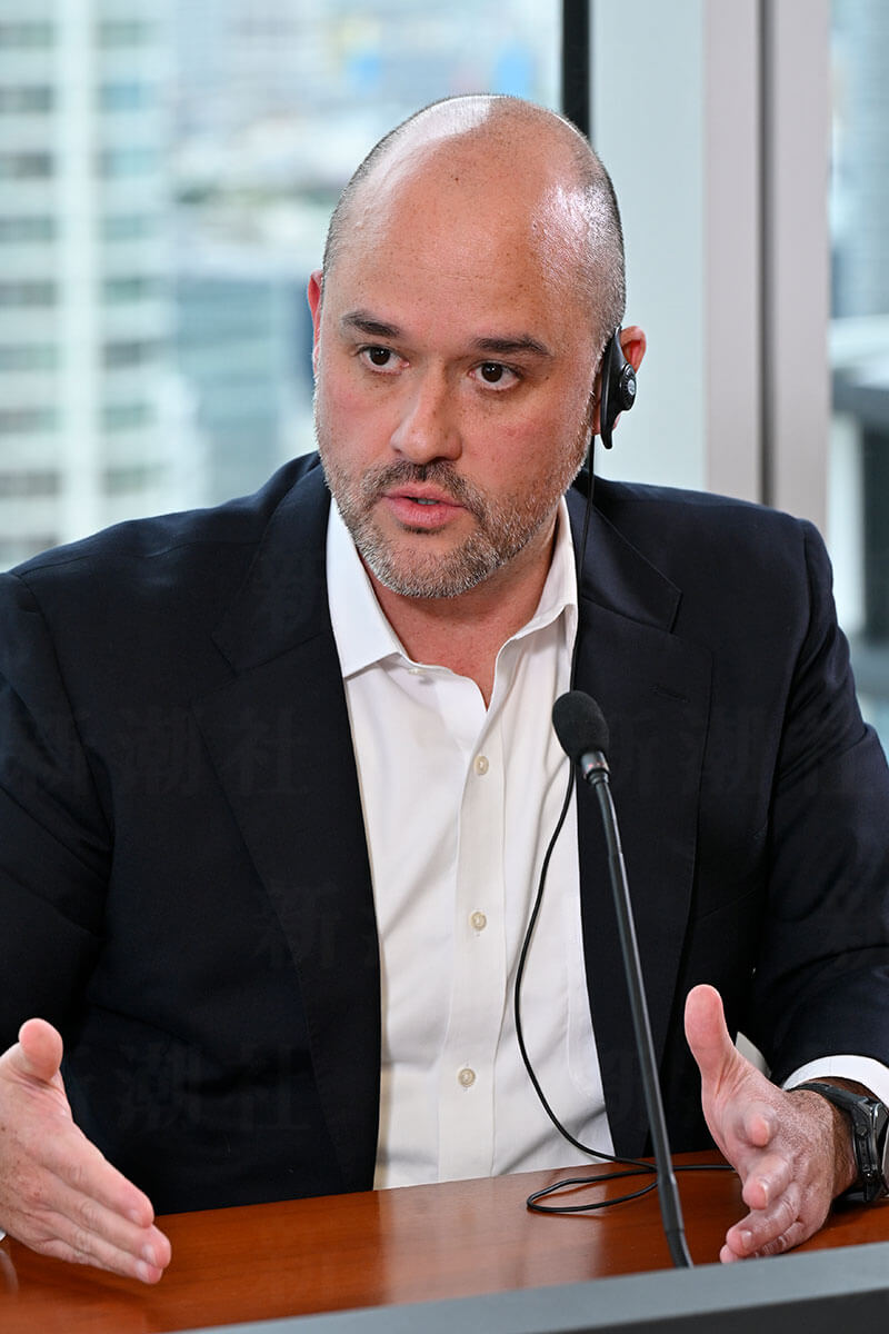 取材に応じたイヴァン・エスピノーサCEO