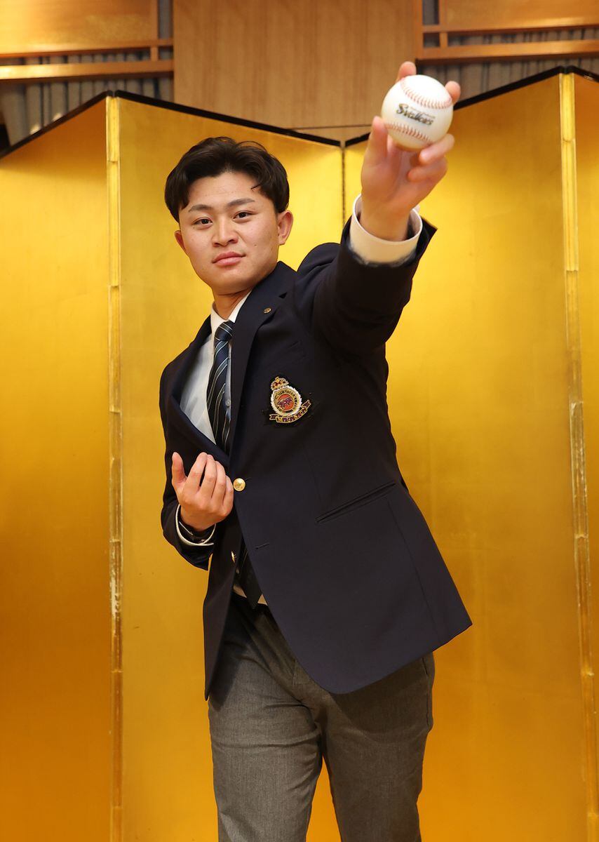 ヤクルトD3位・石原勇輝、入団合意「50歳を超えても現役を…続けていきたい」 背番号35 ライブドアニュース