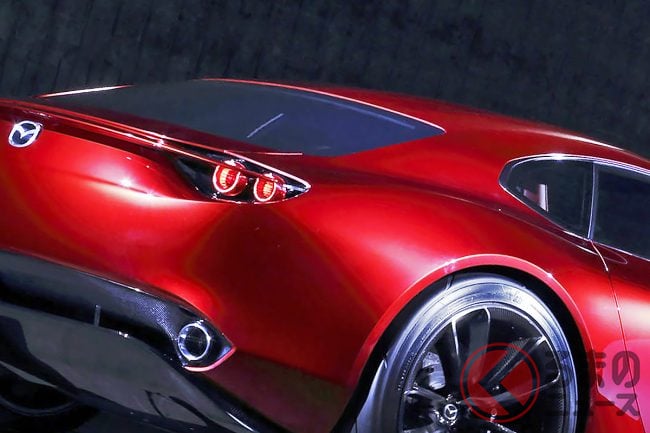 マツダが世界初公開した「RX-VISION」 引き算の造形と次世代ロータリー