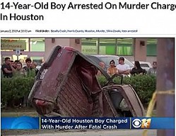 14оǯž֤˾ͤˤμ֡ʲϡCBS Dallas2019ǯ12ա14-Year-Old Boy Arrested On Murder Charge After Fatal Crash In Houstonס٤Υ꡼󥷥åȡ