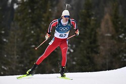 バイアスロン男子20キロで銅メダルを獲得したストゥルラホルム・レグライ選手（写真：picture alliance/アフロ）
