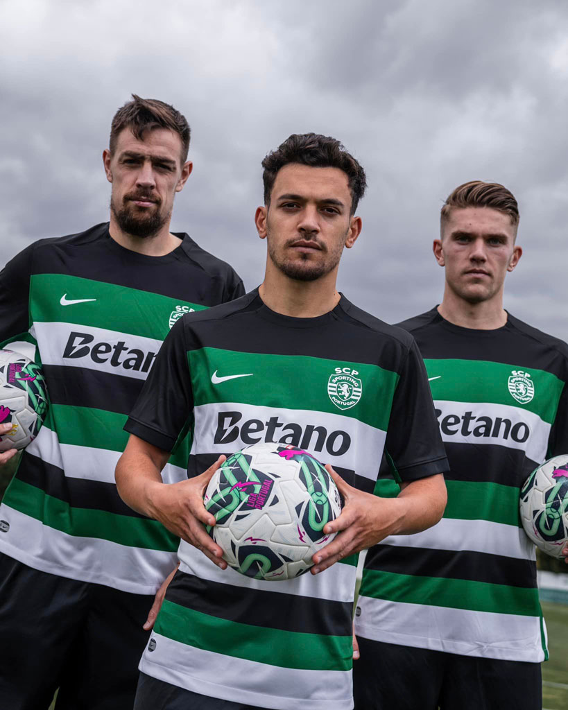 【美品】スポルティング　ギョケレシュ　24/25 ホームユニフォーム 異例の黒・緑・白！スポルティングが2024-25新ユニフォームを発表 守田