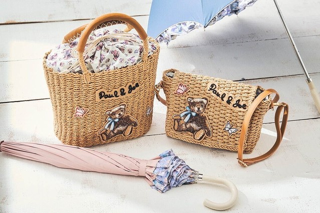 ポール & ジョー アクセソワ新作“テディベア”カゴバッグ、猫のヌネット柄シアーソックスも