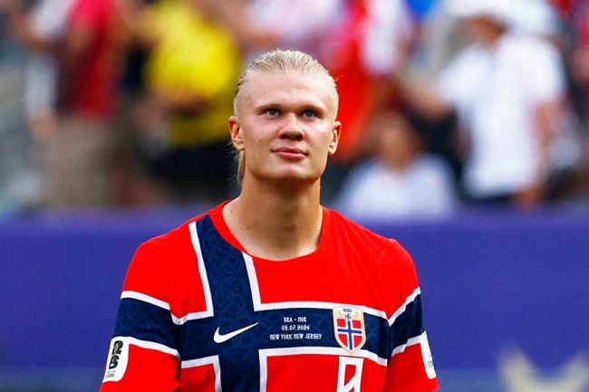 ノルウェー代表のアーリング・ハーランド【写真:ロイター】