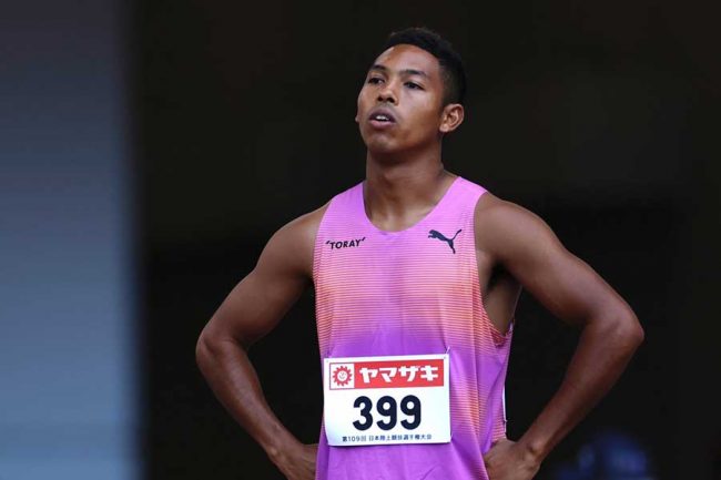 予選敗退となったサニブラウン・ハキーム【写真：奥井隆史】