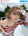 重盛さと美、ミニワンピ姿に反響　※「重盛さと美」インスタグラム