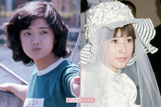 山口百恵さん（左）と藤圭子さん（右）