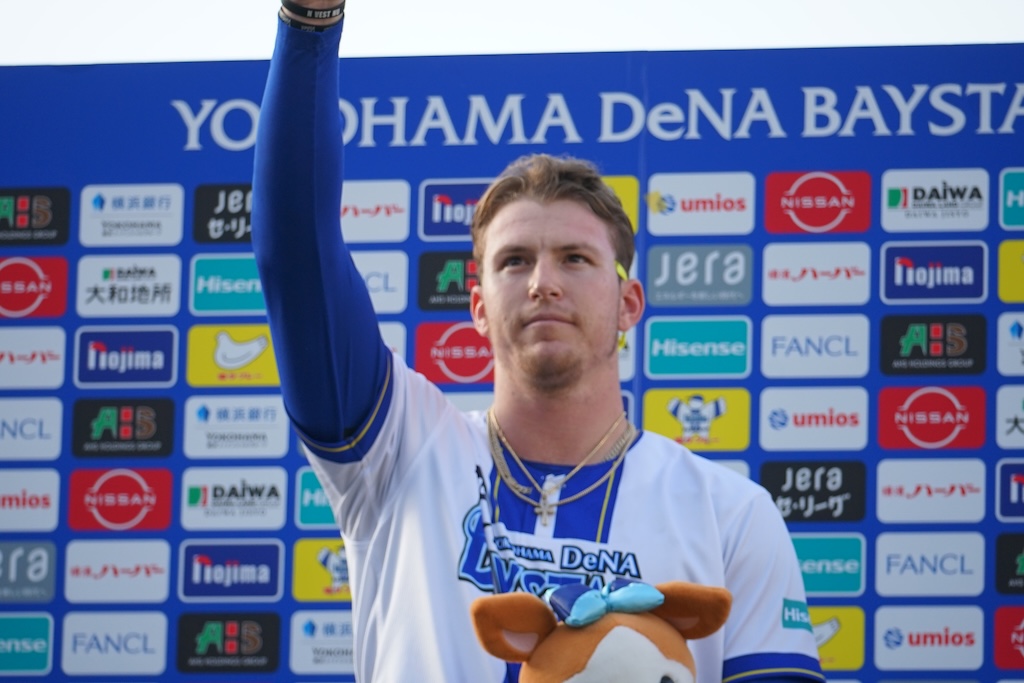DeNA・レイノルズ(撮影=萩原孝弘)