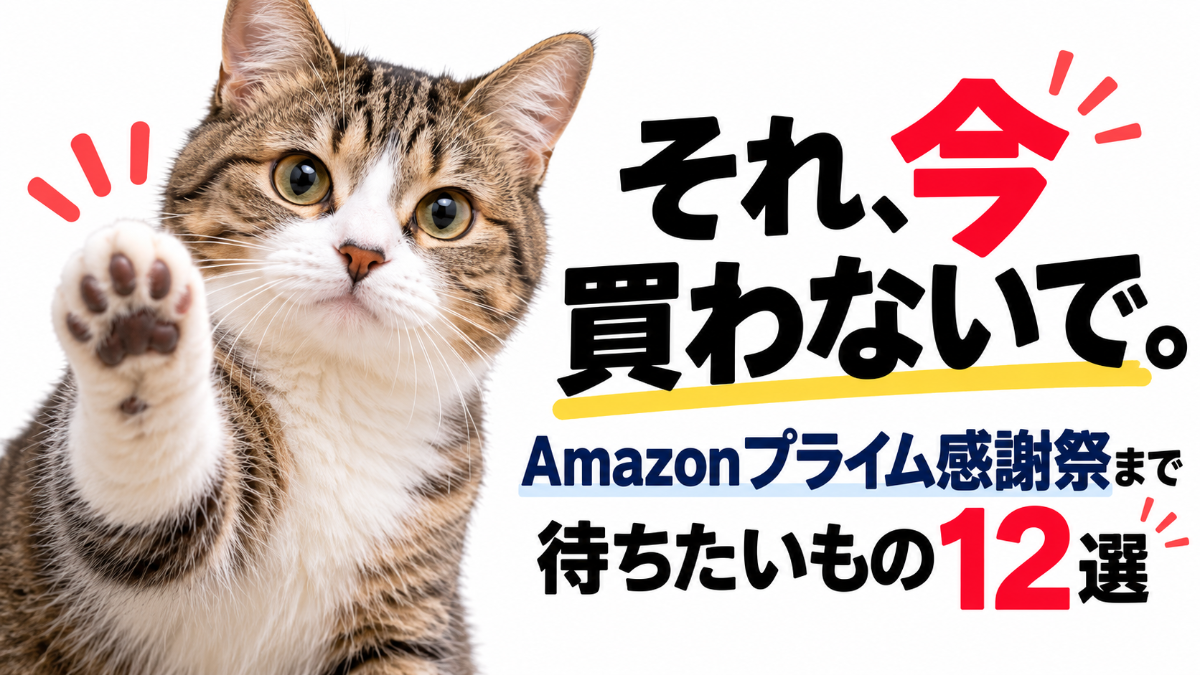それ、今買わないで。Amazonプライム感謝祭でSALEになるもの12選