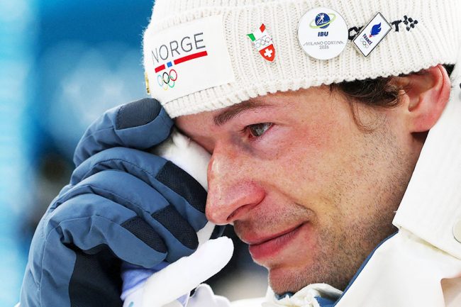 バイアスロン男子20キロで銅メダルを獲得したストゥルラホルム・ラグライ【写真：ロイター】