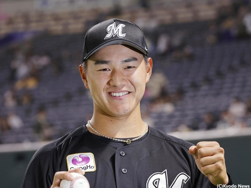  ロッテ・西川史礁 (C)Kyodo News 