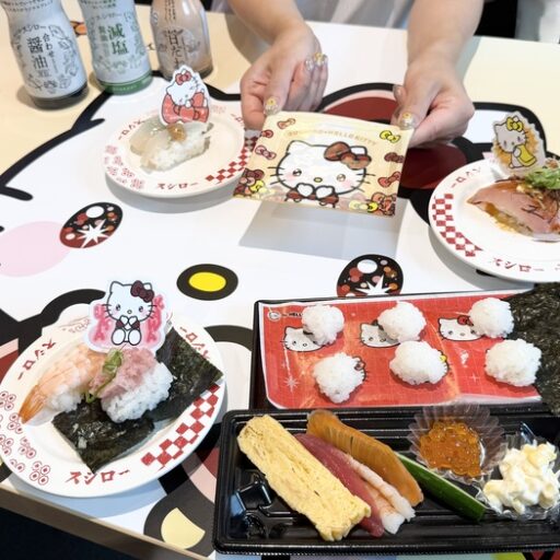 スシローが『ハローキティ』とコラボレーション♪ うまいおすしが