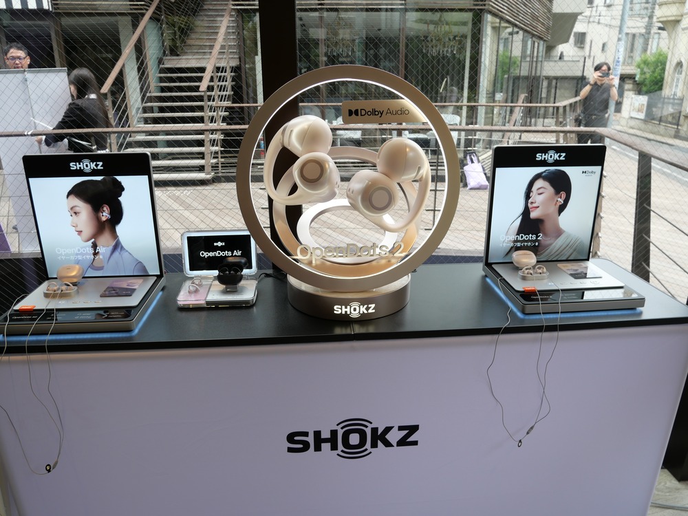 耳をふさがない“ながら聴き”を体感 Shokz初の体験型ポップアップ