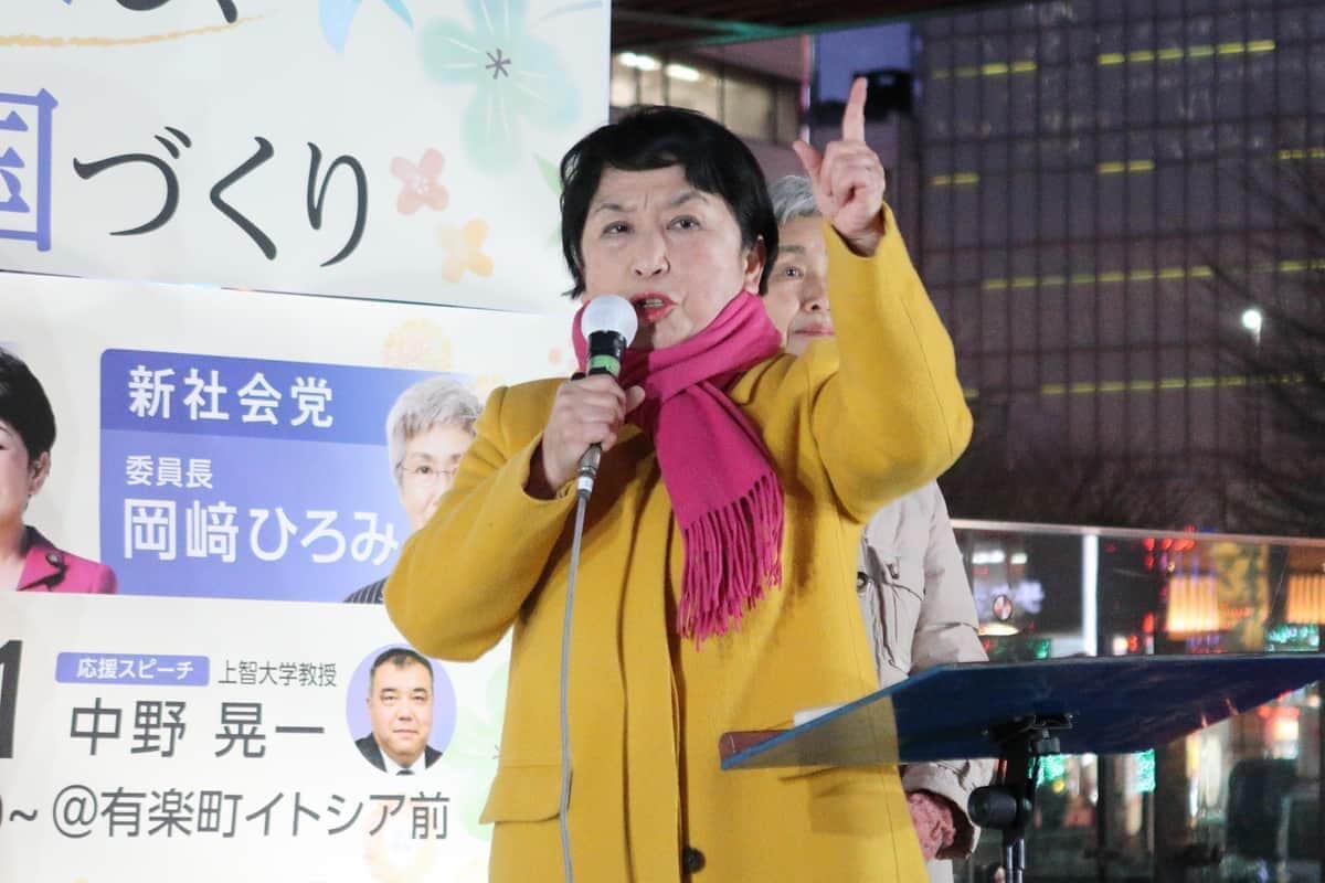 社民党の福島瑞穂党首（2026年2月撮影）
