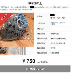 甲子園の土 メルカリで続々出品 85回大会で敗退した際に持ち帰った物です 取引成立も多数 なんだか虚しい ライブドアニュース